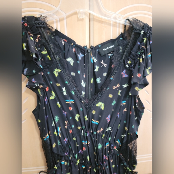 The Kooples black butterflies dress. Size Small - Picture 3 of 5